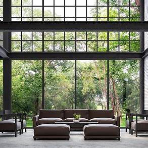 Arquitetura moderna com vidro para projetos residenciais 2