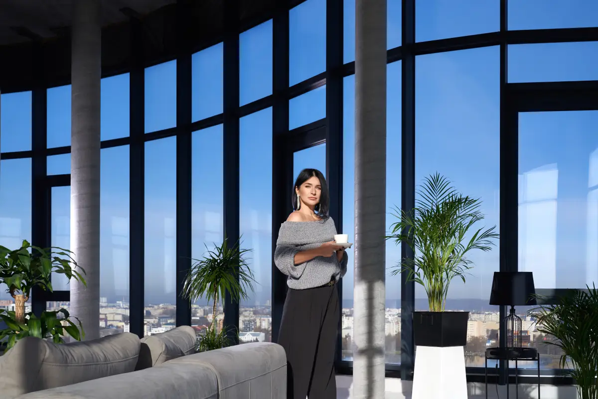 Arquitetura contemporânea com vidro 2