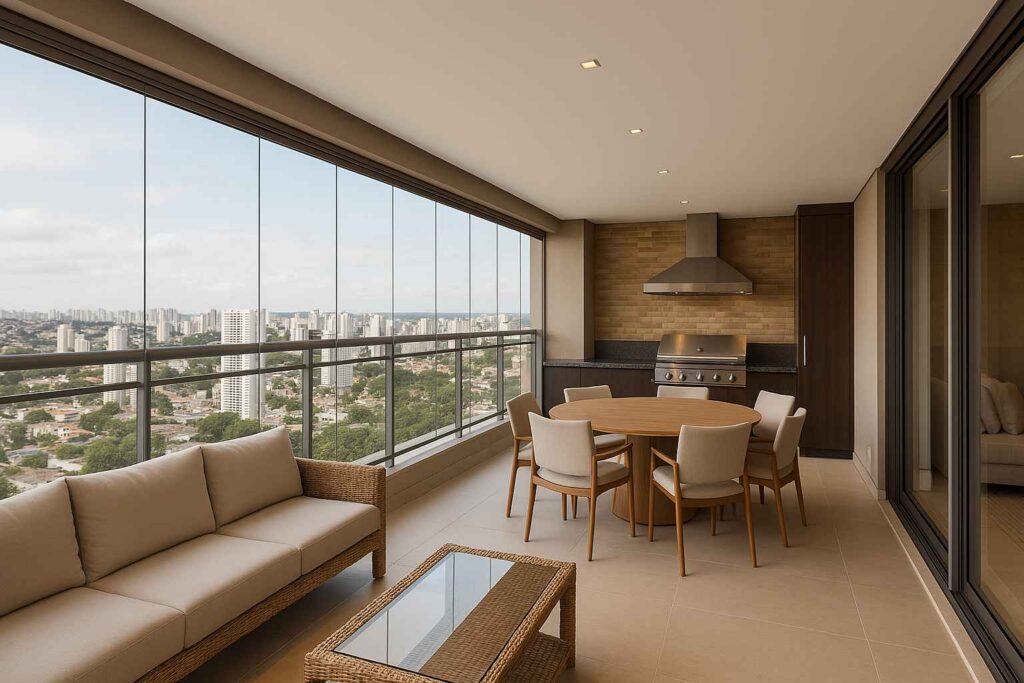 envidraçamento de sacada gourmet campinas