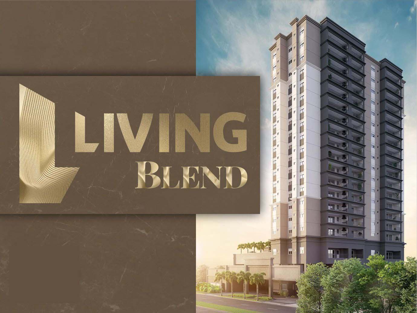 Envidraçamento de sacada para LIVING BLEND CAMPINAS